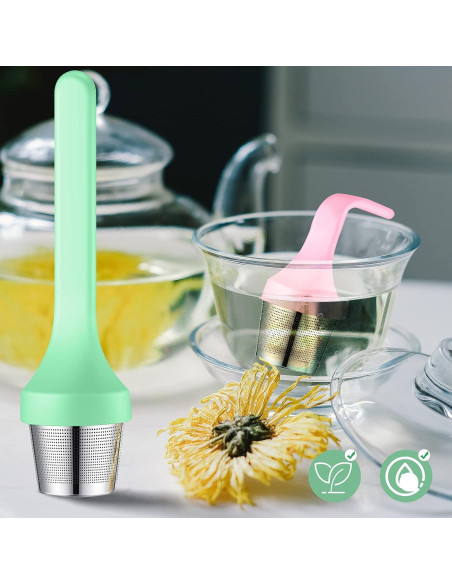 Infusor de Té Philbinden 2 Piezas Silicona y Acero Inoxidable Infusor de Té Philbinden 2 Piezas Silicona y Acero Inoxidable