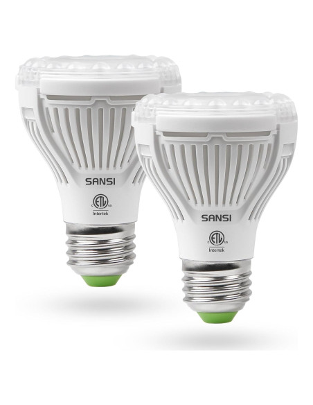 Bombilla LED SANSI 10W Espectro Completo para Plantas - Paquete de 2 Bombilla LED SANSI 10W Espectro Completo para Plantas - Paquete de 2