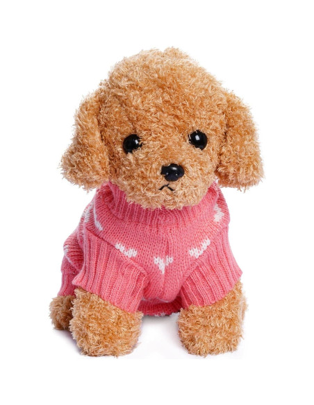Suéter para Perro Dxhycc Rosa Talla S Patrón Corazón Suéter para Perro Dxhycc Rosa Talla S Patrón Corazón
