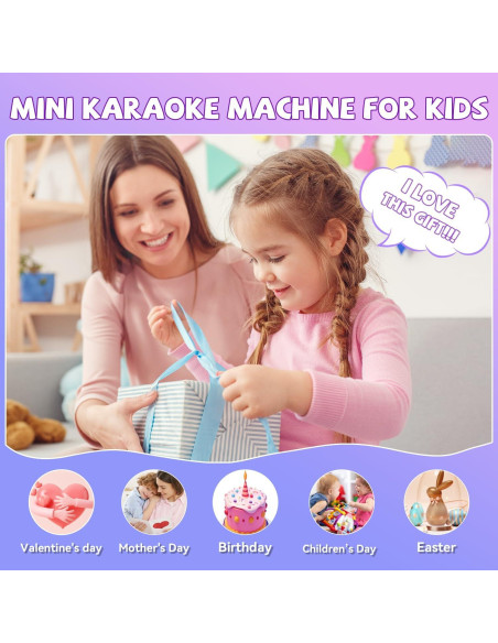 Mini Máquina de Karaoke CscyyAmz para Niños 4-12 Años Mini Máquina de Karaoke CscyyAmz para Niños 4-12 Años