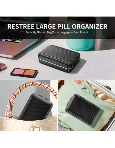 Organizador Semanal de Pastillas Restree - 8 Compartimentos