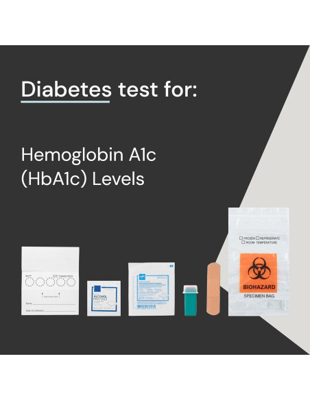 Kit de Prueba de Diabetes Simple HealthKit HbA1c en Casa Kit de Prueba de Diabetes Simple HealthKit HbA1c en Casa