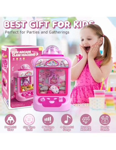 Mini Máquina de Garras Unicornio Marlrin con 20 Peluches