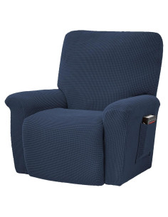 Funda Sillón Reclinable CONRUSER Marino 4 Piezas Antideslizante