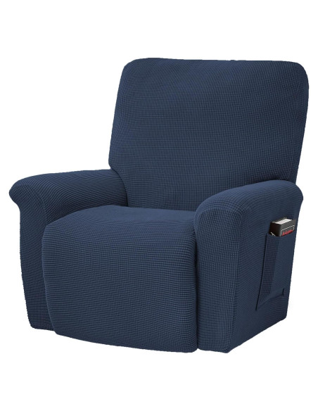 Funda Sillón Reclinable CONRUSER Marino 4 Piezas Antideslizante Funda Sillón Reclinable CONRUSER Marino 4 Piezas Antideslizante