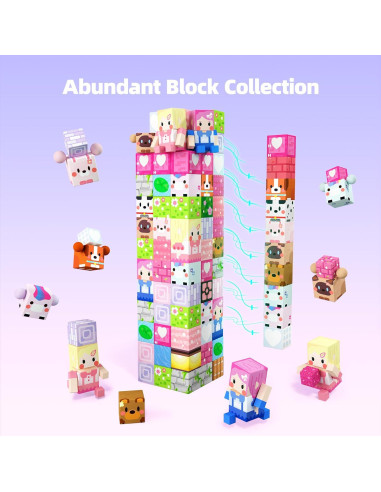Bloques Magnéticos GobiDex 100PCS Juguetes STEM para Niñas