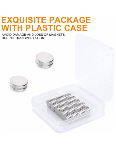 Imanes de Neodimio DIYMAG 100 Pcs 10x2mm para Manualidades