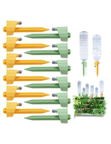 12 Picos de Autorriego Ajustables para Plantas - Riego Automático 12 Picos de Autorriego Ajustables para Plantas - Riego Automático