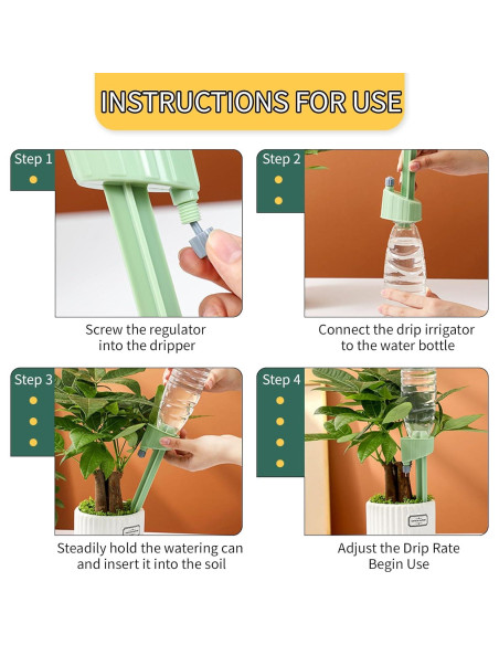 12 Picos de Autorriego Ajustables para Plantas - Riego Automático 12 Picos de Autorriego Ajustables para Plantas - Riego Automático