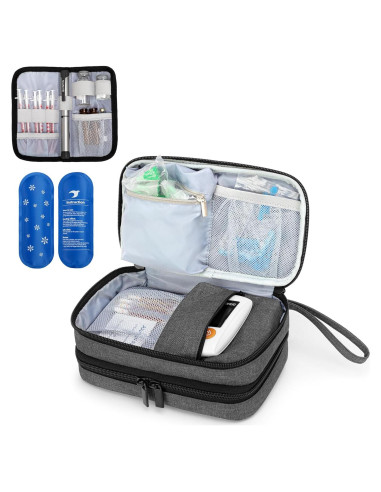 Estuche de Viaje LUXJA para Insulina con 2 Paquetes Fríos