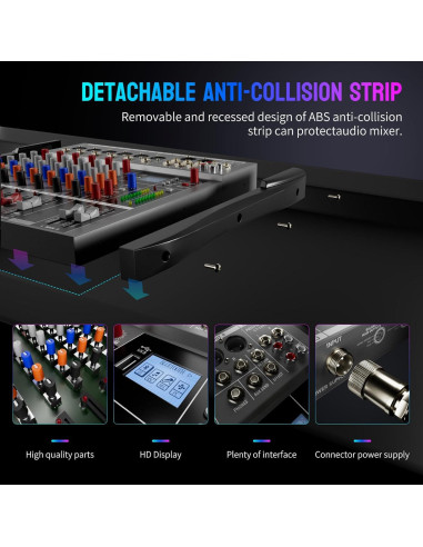 Mezclador de Audio BAXS CT60S 6 Canales Bluetooth USB