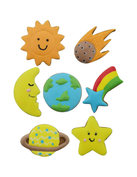 Juego de Cortadores de Galletas Planetarias Haocai 7 Piezas Juego de Cortadores de Galletas Planetarias Haocai 7 Piezas