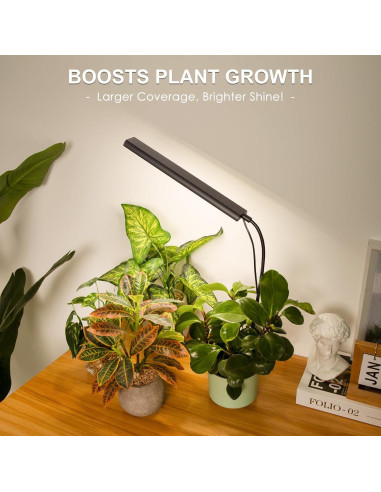 Luz de Crecimiento FOXGARDEN 52 LED con Temporizador y Brazo Flexible