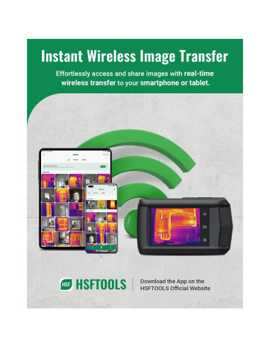 Cámara Térmica HSFTOOLS P2W 256x192 IR 8MP Wi-Fi
