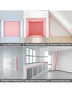 Medidor Láser MiLESEEY S2H 100,58 m Precisión +/-1,5 mm 2