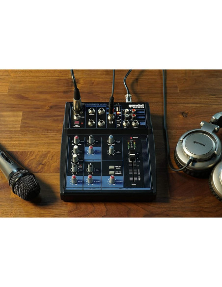 Mezclador de Audio Bluetooth GEM-05USB 5 Canales Compacto Mezclador de Audio Bluetooth GEM-05USB 5 Canales Compacto