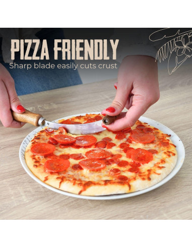 Cuchillo de Queso Fusionova 10.9 cm Doble Mango Inoxidable