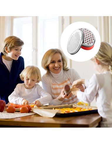 Rallador de Acero Inoxidable YuLohass 2-en-1 con Contenedor