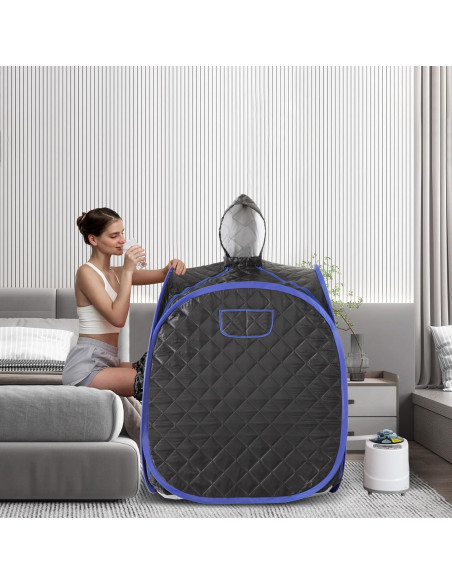 Sauna de Vapor Portátil ZONEMEL para 1-2 Personas 900W Sauna de Vapor Portátil ZONEMEL para 1-2 Personas 900W