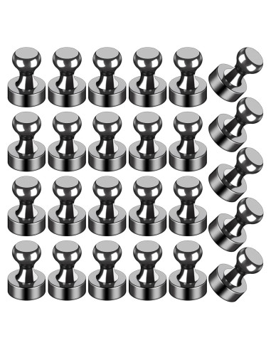 Imanes de Nevera LOVIMAG 25 Piezas Fuertes Negros
