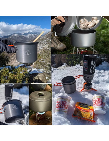 Juego de Utensilios de Cocina para Camping Bulin 4 Piezas