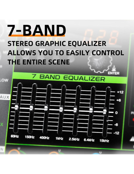 Mezclador de Sonido Depusheng MX16 16 Canales USB 48V DSP Mezclador de Sonido Depusheng MX16 16 Canales USB 48V DSP