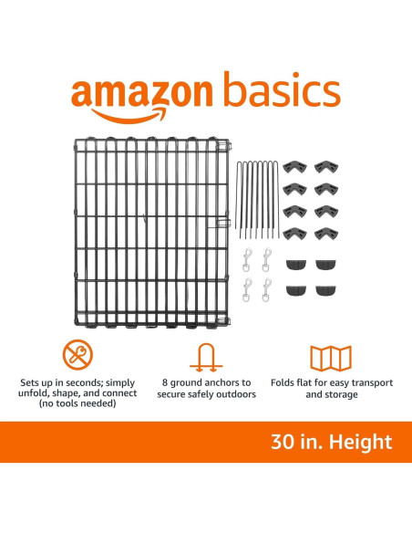Reja de Ejercicio Plegable Amazon Basics Pequeña 76,2 cm Reja de Ejercicio Plegable Amazon Basics Pequeña 76,2 cm