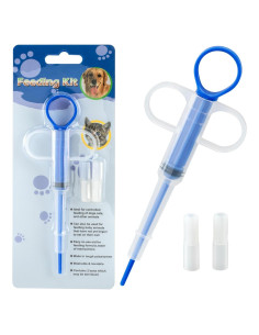 6pcs Dispensador de Medicina para Mascotas Pndeyo Azul