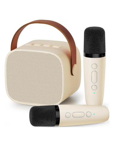 Karaoke IROO K1N para Niños 3-12 Años, 2 Micrófonos