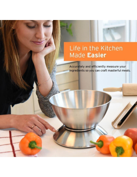 Báscula de Cocina Digital Etekcity 5kg Acero Inoxidable Báscula de Cocina Digital Etekcity 5kg Acero Inoxidable