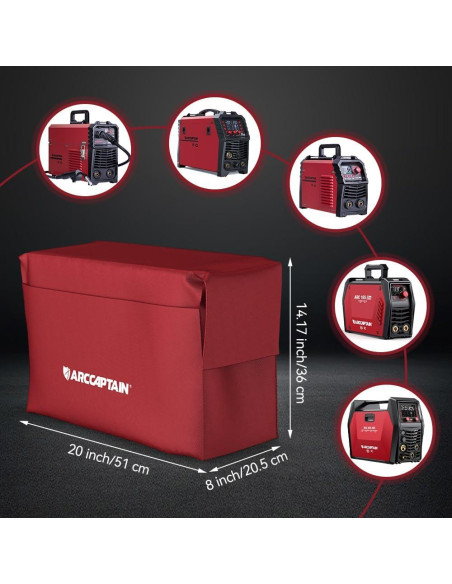 Cubierta Protectora ARCCAPTAIN para Soldador Rojo 51x36 cm Cubierta Protectora ARCCAPTAIN para Soldador Rojo 51x36 cm