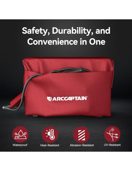 Cubierta Protectora ARCCAPTAIN para Soldador Rojo 51x36 cm Cubierta Protectora ARCCAPTAIN para Soldador Rojo 51x36 cm