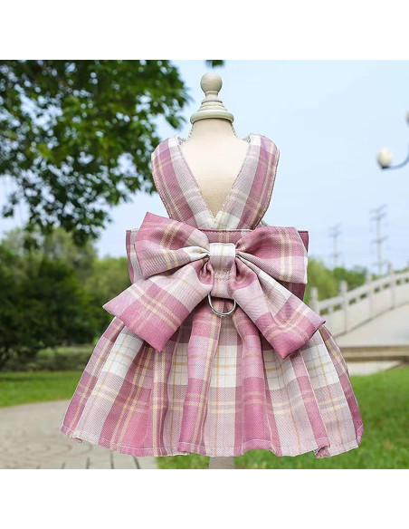 Conjunto Arnés y Vestido para Perro PETCARE Rosa S Conjunto Arnés y Vestido para Perro PETCARE Rosa S