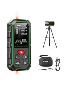 Medidor de Distancia Láser Elikliv Doble con Trípode 200m