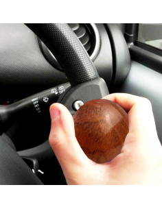 Perilla de Volante Vankcp 2 Pcs Madera ABS para Vehículos 2