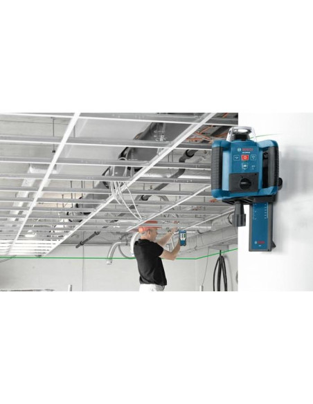 Receptor láser Bosch LR1G 152 m con soporte y batería Receptor láser Bosch LR1G 152 m con soporte y batería
