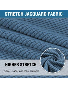 Funda de Sofá H.VERSAILTEX para Silla con Cojín en T Azul 2