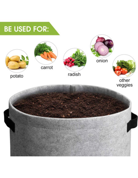 Bolsas de Cultivo Homyhoo 10 Galones con Ventana 4 Pzas Bolsas de Cultivo Homyhoo 10 Galones con Ventana 4 Pzas