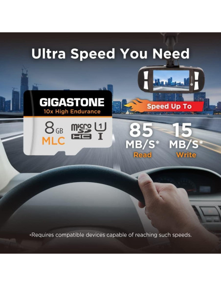 Paquete de 5 Tarjetas Micro SD 8GB GIGASTONE Alta Resistencia Paquete de 5 Tarjetas Micro SD 8GB GIGASTONE Alta Resistencia