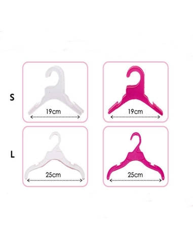 Perchas para Ropa de Mascotas Symphonyw 10 Piezas Antideslizantes