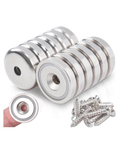 12 Imanes de Neodimio MIN CI 20mm Alta Resistencia