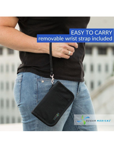 Funda para Suministros Diabéticos Sugar Medical | Negro