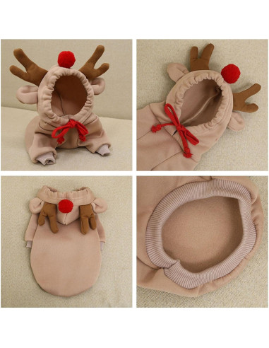 Abrigo para Perros Maruomiki XL Café Cálido con Capucha