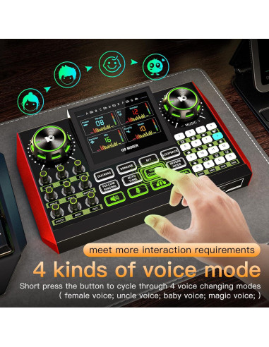 Kit de Podcast Neculogy G9 BM800 con Micrófono y Mezclador