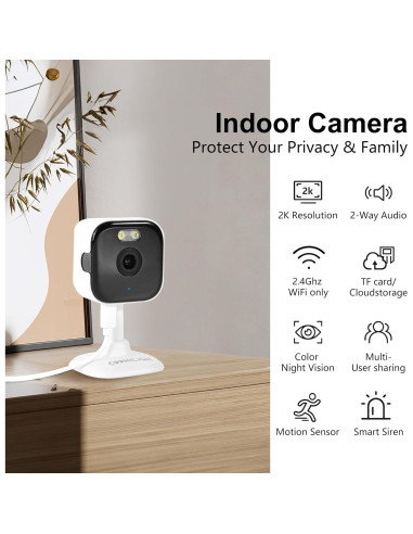 Cámara de Seguridad COOHILIGH QC-2 2K WiFi Interior