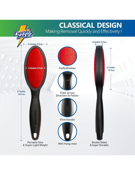 Cepillo para Pelusa Twinko Max Doble Cara Reutilizable Cepillo para Pelusa Twinko Max Doble Cara Reutilizable