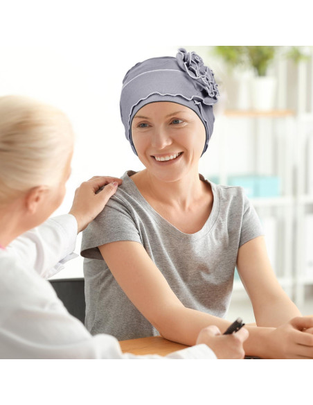 Turbante AIPESL 4 Piezas Algodón Suave para Quimioterapia Turbante AIPESL 4 Piezas Algodón Suave para Quimioterapia