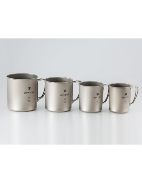 Taza de Camping de Titanio Snow Peak 450ml Ligera y Compacta Taza de Camping de Titanio Snow Peak 450ml Ligera y Compacta