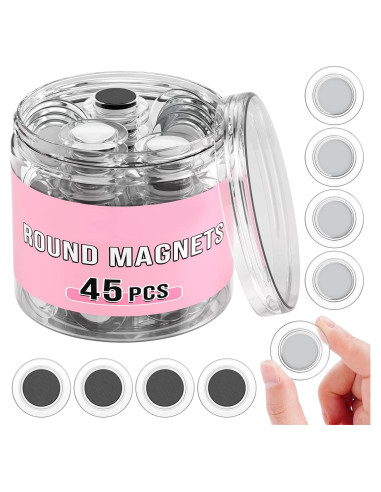 Imanes Redondos VNDUEEY 45 Pcs 3 cm para Pizarra Blanca