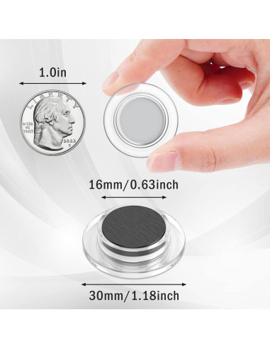 Imanes Redondos VNDUEEY 45 Pcs 3 cm para Pizarra Blanca